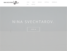 Tablet Screenshot of ninasvechtarov.com